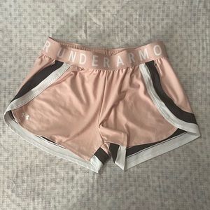 Womens Pale Pink Under Armour Shorts